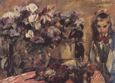 Lovis Corinth Wilhelmine with Flowers (nn02)